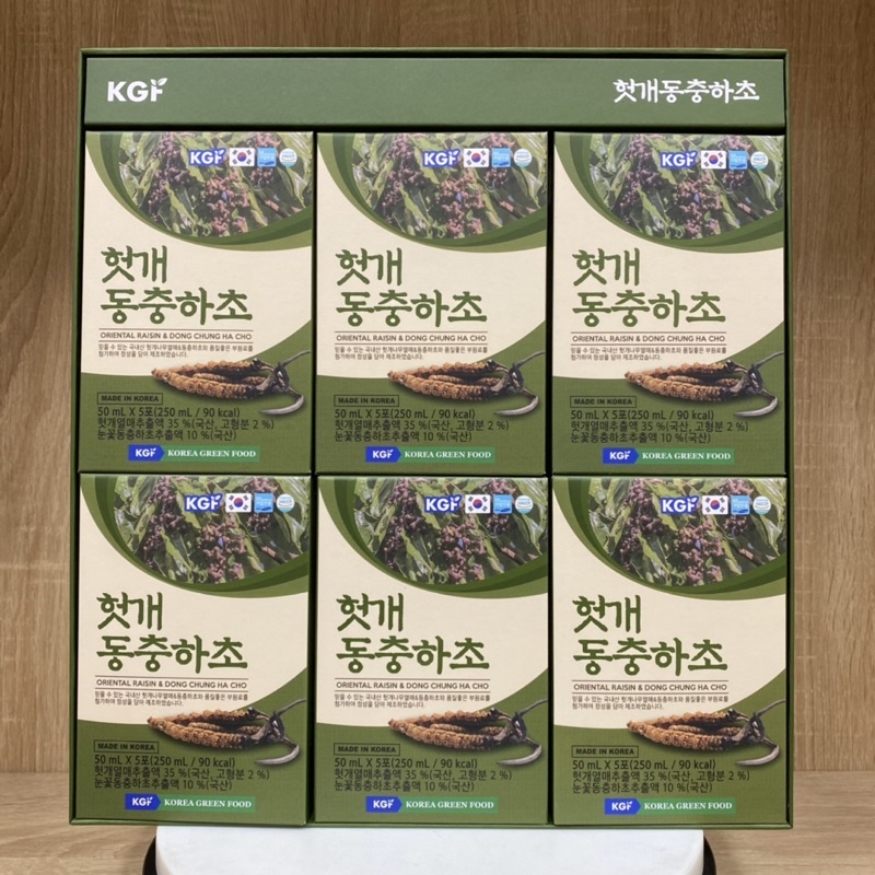 Nước Hồng Sâm Mát Gan Đông Trùng Hạ Thảo KGF Hàn Quốc Hộp 50ml X 30 Gói