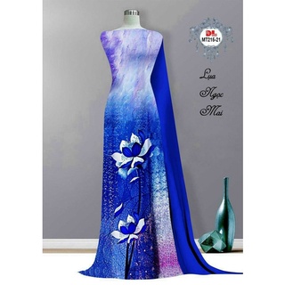 vải áo dài hoa sen