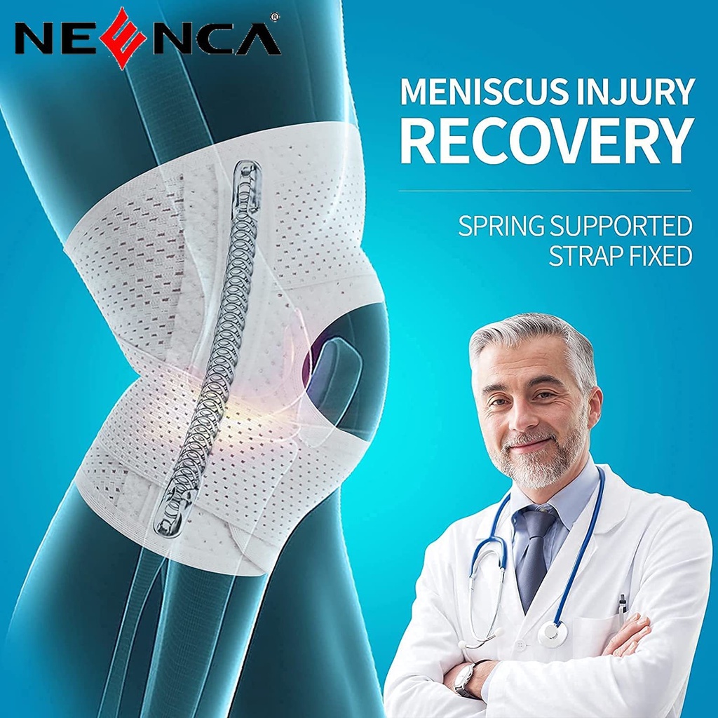 Băng quấn đầu gối NEENCA hỗ trợ giảm đau khớp có thể điều chỉnh tiện dụng