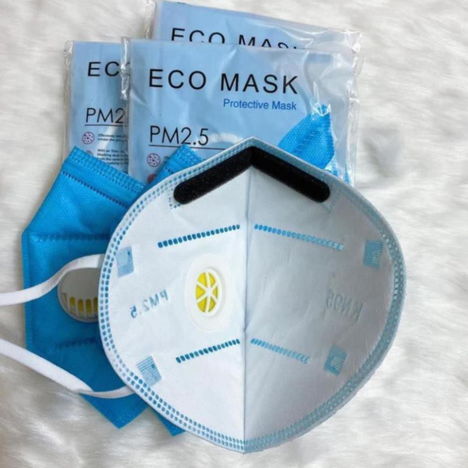 Khẩu trang N95 3D, Eco Mask KN95 có van kháng khuẩn, chống bụi min
