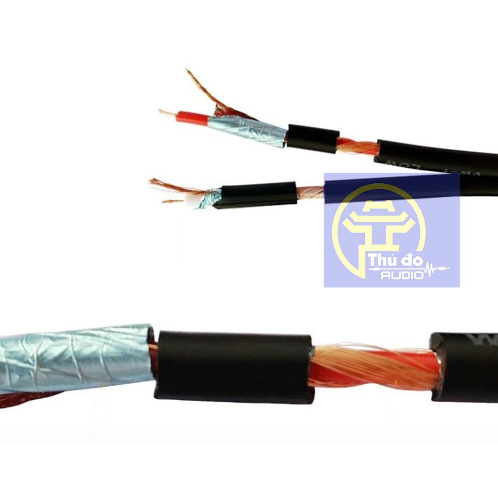 Cáp AV hoa sen 2 đầu RCA DIPO dài 1 mét