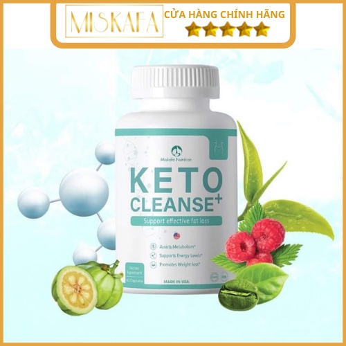 Viên uống giảm cân, giảm béo, giảm mỡ KETO CLEANSE+ nhập khẩu Mỹ, an toàn hiệu quả - Chứng nhận FDA Hoa Kỳ