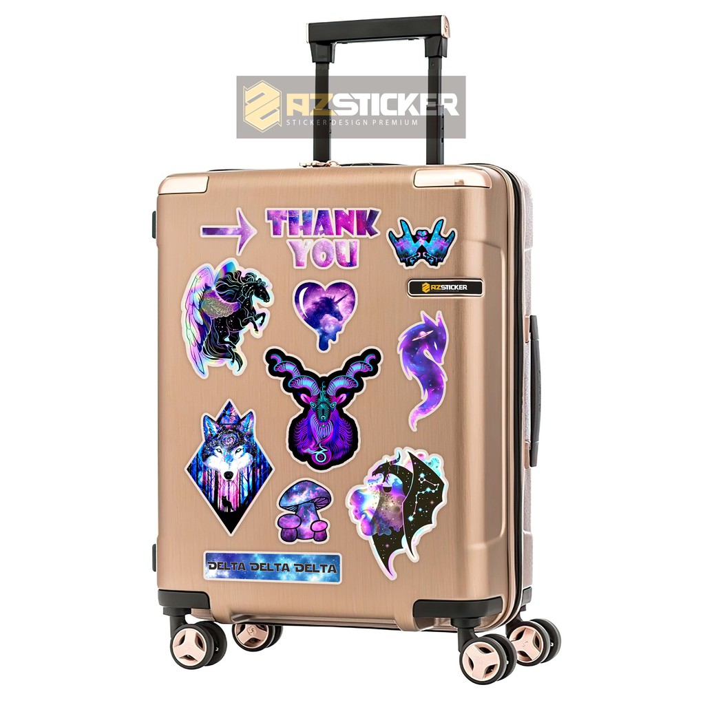 Sticker Chủ Đề Vũ Trụ Galaxy Chống Nước Cắt Sẵn Từng Hình | STK88 | Sticker Dán Mũ Bảo Hiểm Điện Thoại Laptop Bình Nước