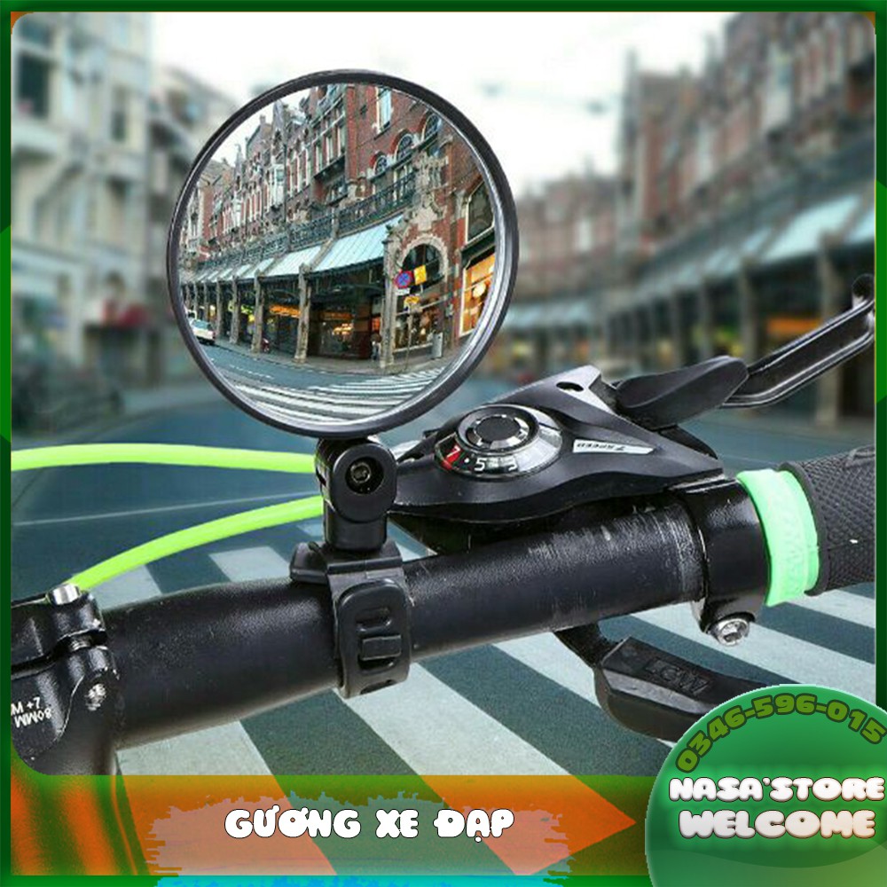 Gương Chiếu Hậu Gắn Tay Lái Xe Đạp Tiện Dụng