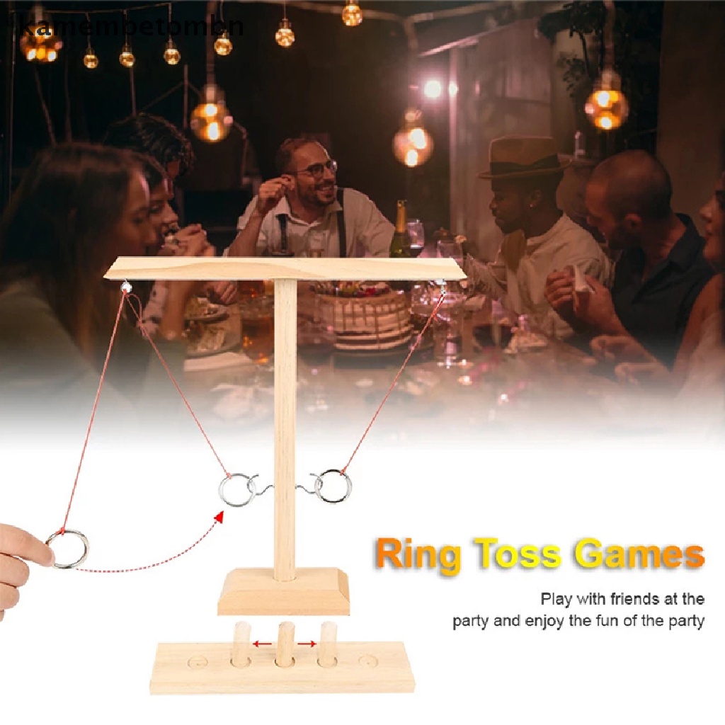 [kamembetombn] Hook and Ring Toss Battle Game Table Top Ring Toss For Adults Drinking Game [kamembetombn]