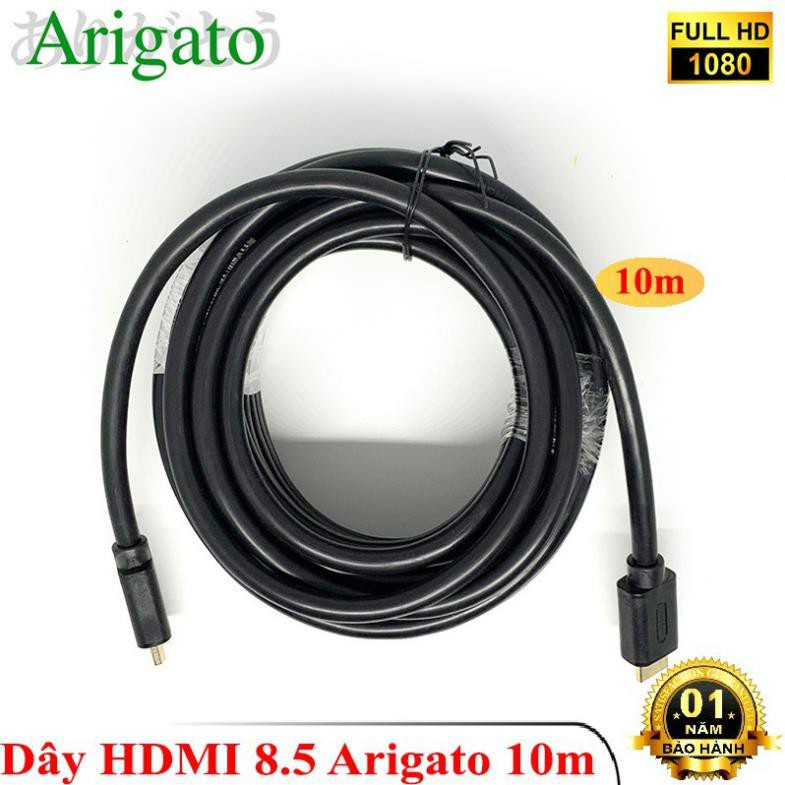 [Mã ELHACE giảm 4% đơn 300K] Dây Hdmi 10M Od 8.5 Arigato Đảm Bảo Chất Lượng