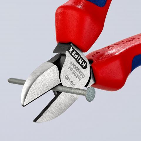 Kìm Knipex Mũi Thon Diagonal Lưỡi Cắt 62 HRC - 70 02 140 / 70 02 160       _G7tools_