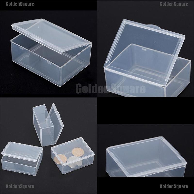 5 hộp nhựa trong suốt hình chữ nhật đựng đồ đa dụng