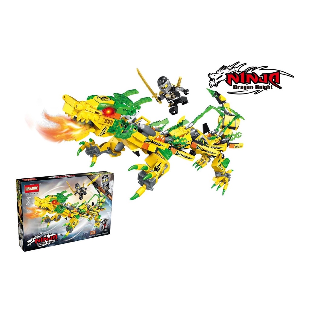 Đồ Chơi Lắp Ráp  Dragon Ninja Go - Hsanhe Rồng 3 In 1