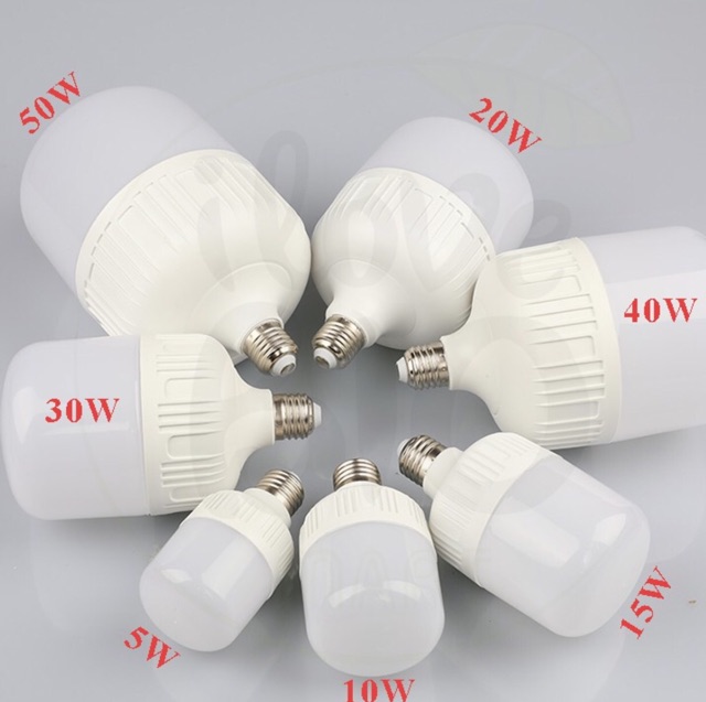 Bóng đèn led trụ tròn tiết kiệm năng lượng 5w-50w