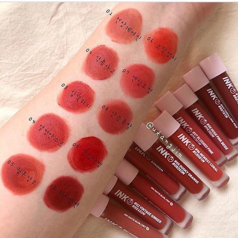 Son Kem Lì Peripera Ink Matte Blur Tint Màu #09Thrilling Red (NHƯ HÌNH CHỤP)