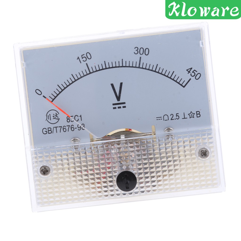 Bảng Điều Khiển Ampe Kế Ampe Kế 85C1 DC 0-5V Hình Chữ Nhật