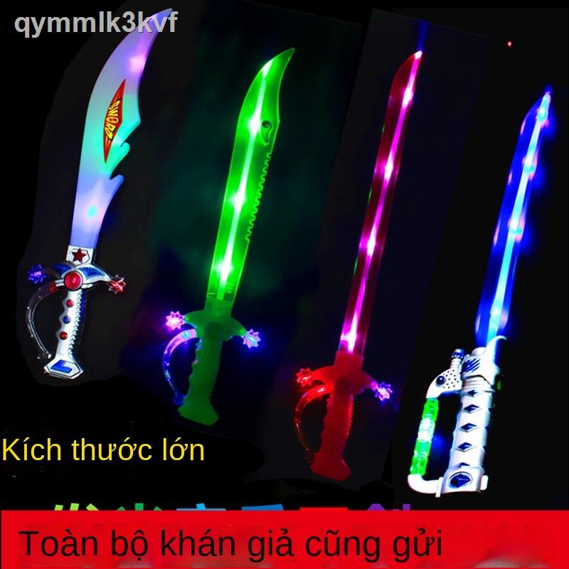 Nhạc flash dao lớn cá mập kiếm laze phát sáng đạo cụ