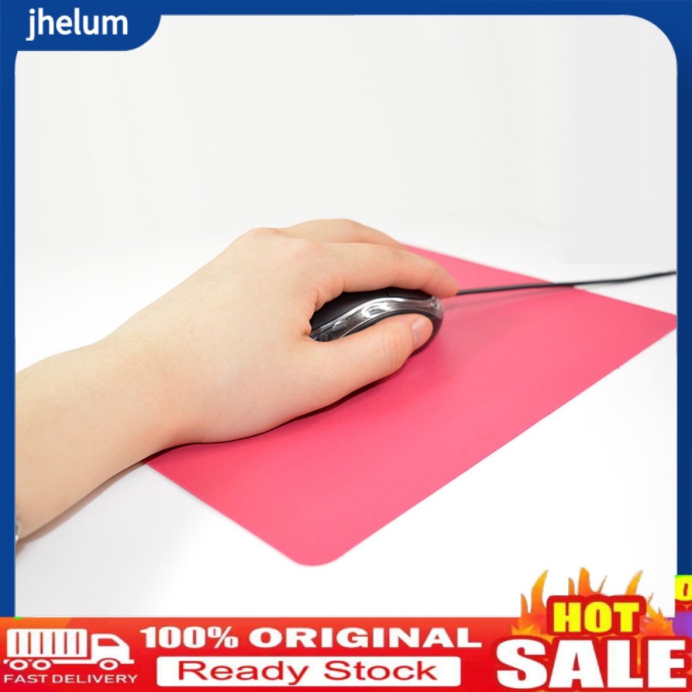 Miếng Lót Chuột Chơi Game Chống Trượt Hình Chữ Nhật Màu Trơn 21.5 x 17.5cm