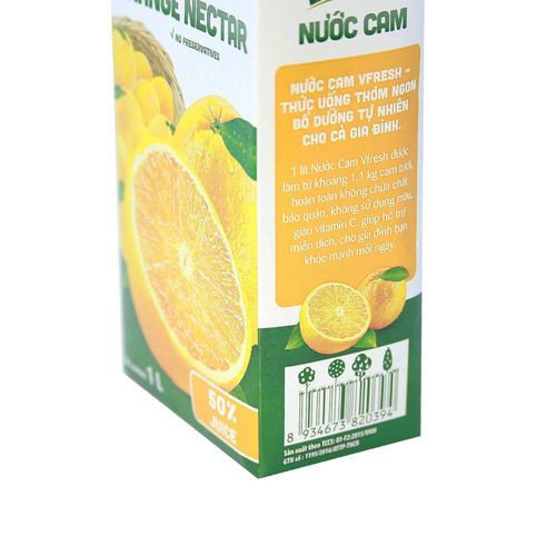 Nước Cam Vfresh 1L Có Đường ( Necta)