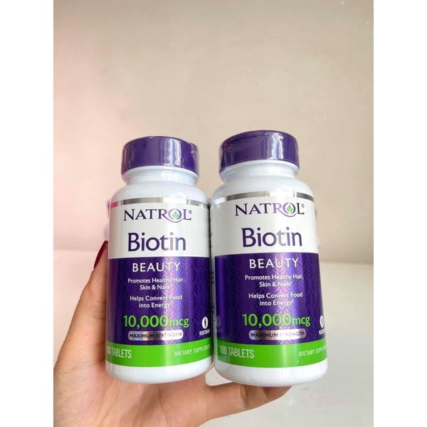 Viên uống hỗ trợ mọc tóc Biotin 10,000mcg