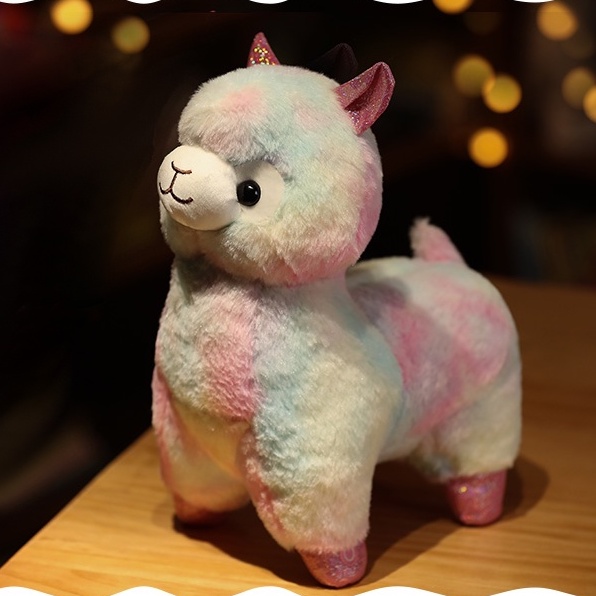 Gấu bông Thú Bông Lạc Đà Alpaca Phát Sáng Mềm Mịn Làm quà tặng siêu cute 35cm