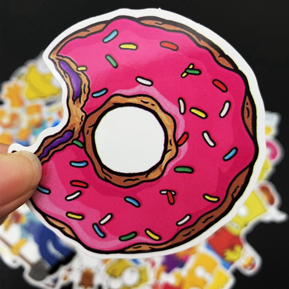 Set of 50 Cartoon Waterproof Simpson Stickers