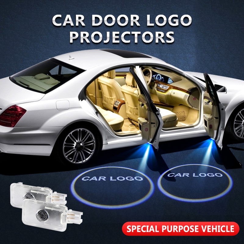 2 cái cho subaru led ô tô logo đèn cửa logo máy chiếu ánh sáng cho subaru forester brz outback xv legacy impreza