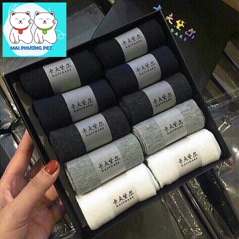 Hỗ trợ ship-Combo 10 đôi tất nam nữ cổ cao chống hôi chân k gây hại cho da