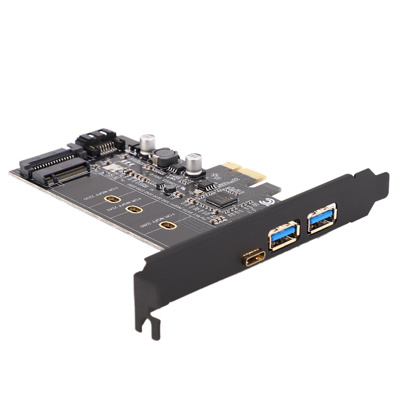 Card Mở Rộng Chuyển Đổi Usb 3.0 &amp; Type-C M.2 PCIe M2 SSD SATA B Cho 2280 2260 2242 2230 NGFF