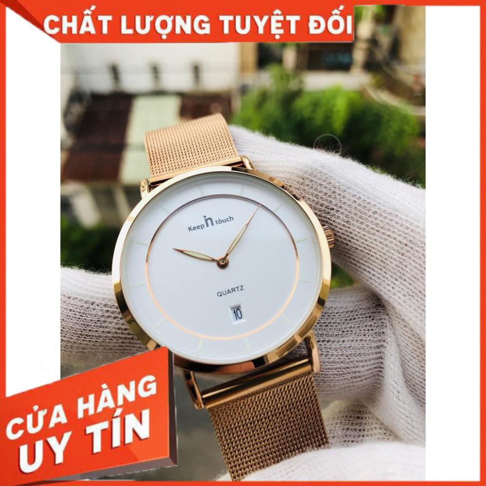 ĐỒNG HỒ NAM KEEP IN TOUCH CHÍNH HÃNG NAM DÂY LƯỚI CAO CẤP (TẶNG KỀM HỘP VÀ PIN , PHỤ KIỆN THÂU DÂY)