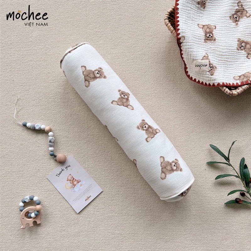 Mochee - Gối ôm Muslin cao cấp giúp bé ngủ ngon