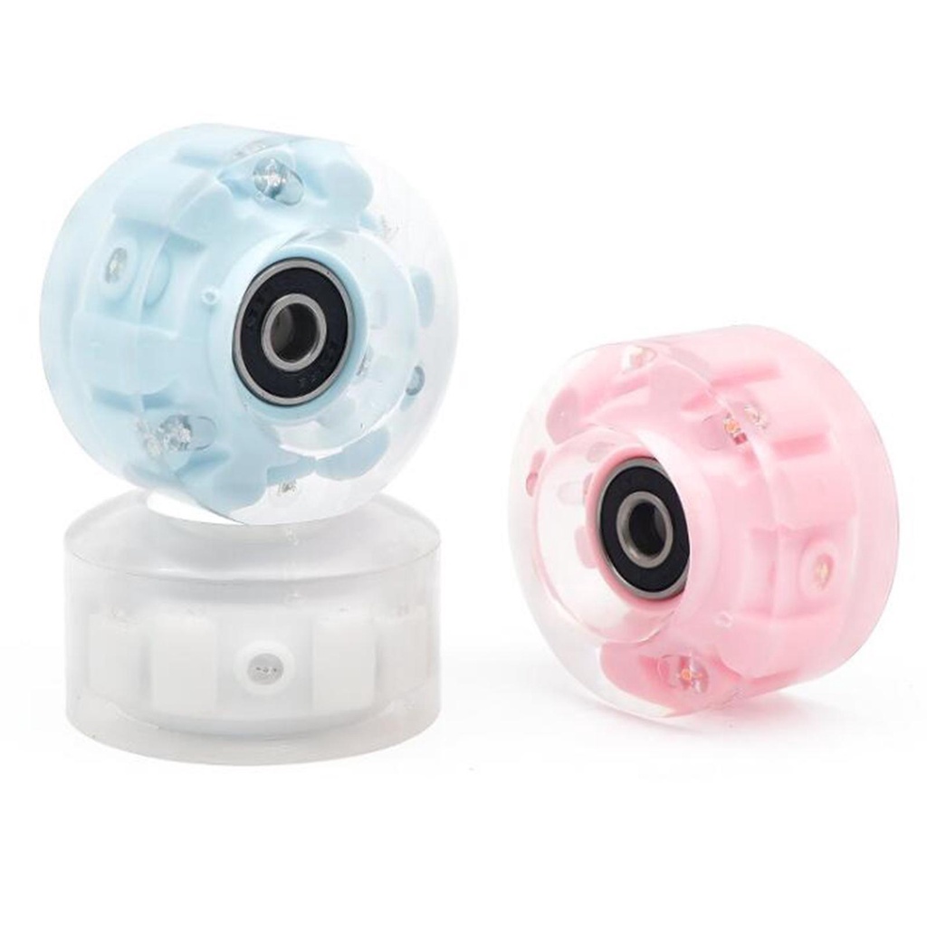 Set 4 Bánh Xe Cho Giày Trượt Patin Màu Hồng / Xanh Dương