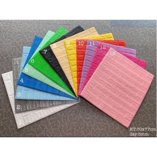 Xốp dán tường 3d giả gạch khổ lớn 70x77cm , loại 1 giá siêu rẻ nhất chống ẩm mốc bong tróc siêu bền