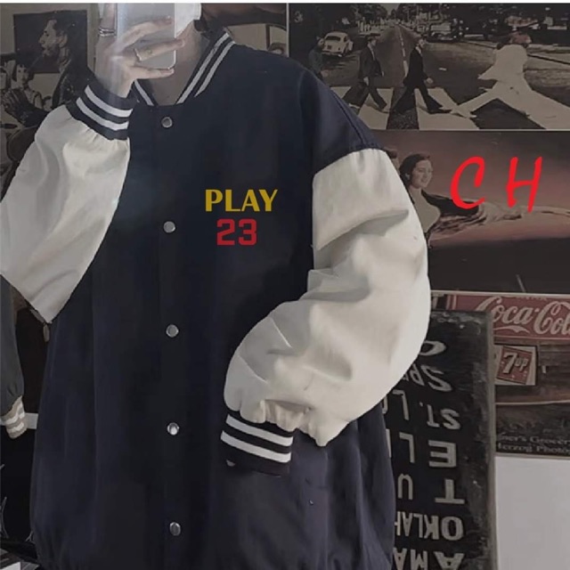 Áo khoác bomber play 23 CH12