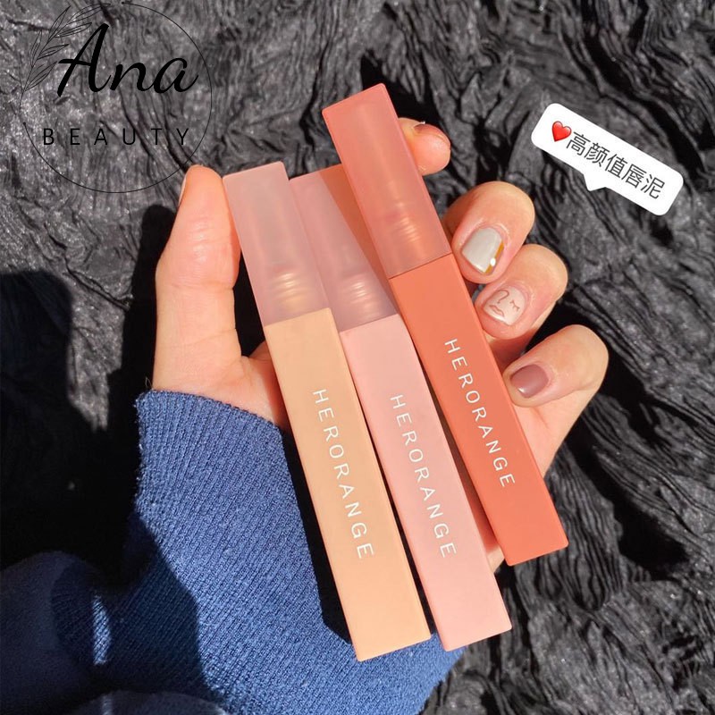 Son kem lì HERORANGE mềm mịn như nhung chống thấm nước chống khô môi lâu trôi | BigBuy360 - bigbuy360.vn