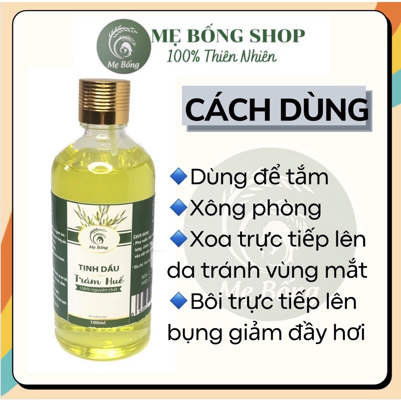 Tinh dầu tràm nguyên chất Mẹ Bống Dầu tràm giữ ấm cho bé, dầu tràm Huế tránh gió, đuổi muỗi