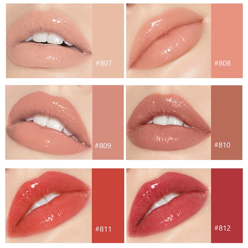 Son Bóng HANDAIYAN 12 Màu Tùy Chọn Giúp Dưỡng Ẩm Cao Cấp