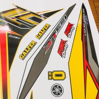 Tem Exciter LC 135 - Vàng Đen