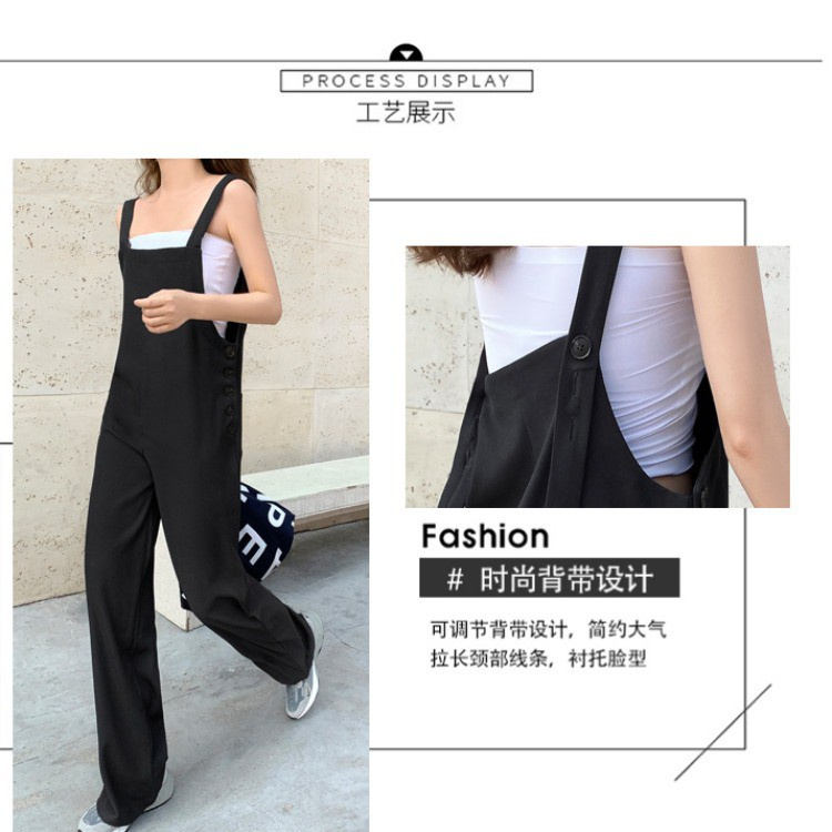 Jumpsuit Ống Rộng Thời Trang Mùa Hè Hàn Quốc 2021