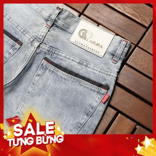 Quần ngố nam jean xanh bạc HN414 Shop HÂN NHI chuyên quần jean nam -Hàng nhập khẩu