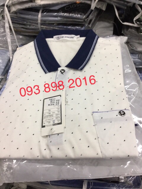 Áo Cotton Cộc Tay Nam Trung Niên hàng quảng châu nhiều mẫu