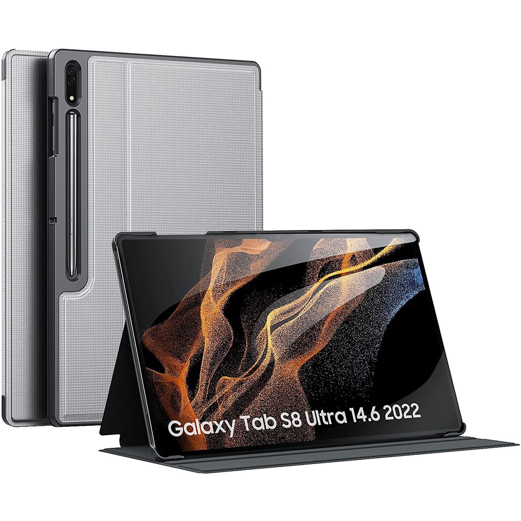 Moko Bao Da Máy Tính Bảng Bằng PC Cứng Trọng Lượng Nhẹ Có Giá Đỡ Nam Châm Cho Galaxy Tab S8 Ultra 14.6 Inch 2022 (SM-X900 / X906)