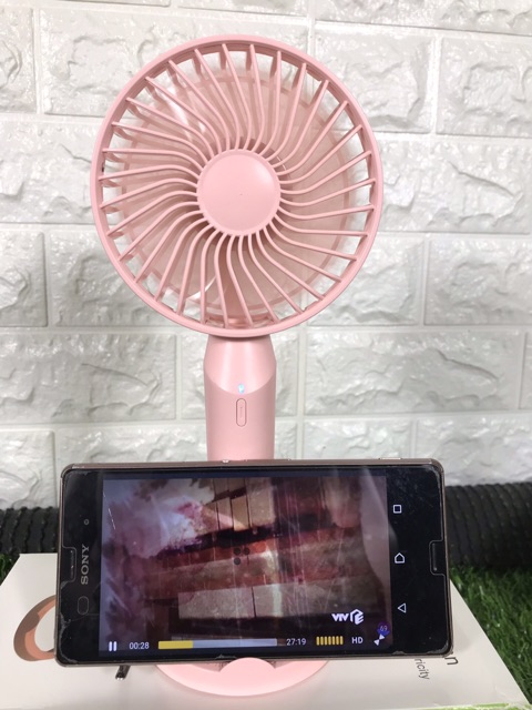 QUẠT CẦM TAY MINI TỎA HƯƠNG SẠC ĐIỆN PIN SIÊU BỀN 2000mAh | BigBuy360 - bigbuy360.vn
