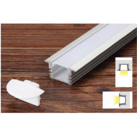 Thanh nhôm âm định hình  PN605 gắn đèn LED 1 mét