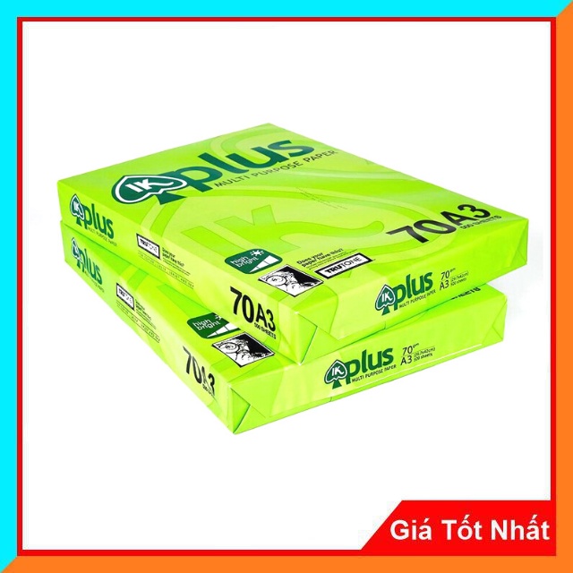 Giấy In A3 Plus Định Lượng 70gsm(500 tờ) - Giấy In Photo Hàng Nhập Khẩu, Giấy Đẹp Mịn Phù Hợp Các máy In, Máy Photo