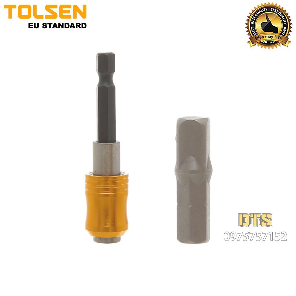 Bộ mũi vít đa năng công nghiệp 38 chi tiết hãng TOLSEN, bộ mũi vặn tua vít chuôi lục giác cho máy khoan điện, khoan pin