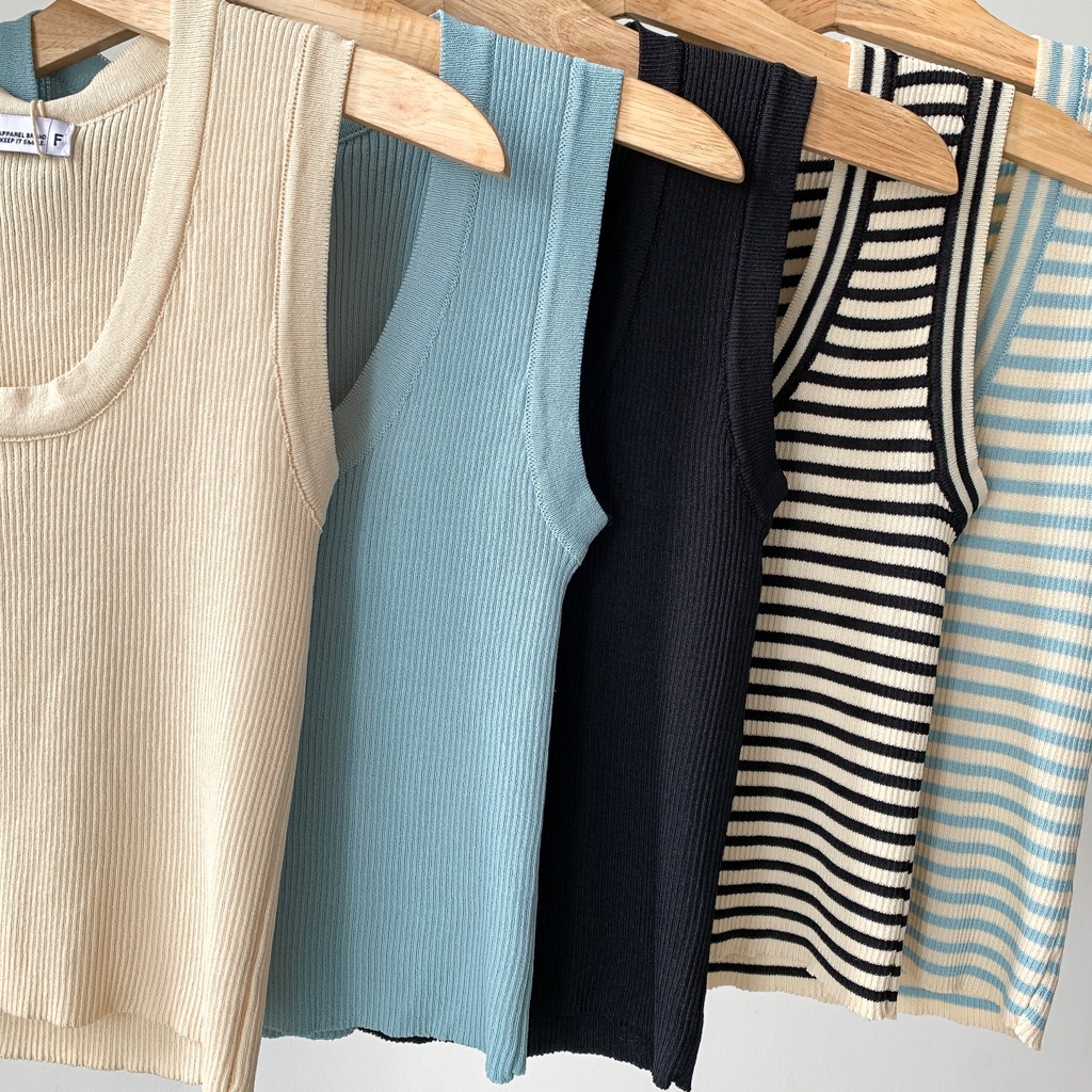 Áo Len Gân Ba Lỗ Dáng Ôm Lavigen | AK-LA3491 | Lana Official