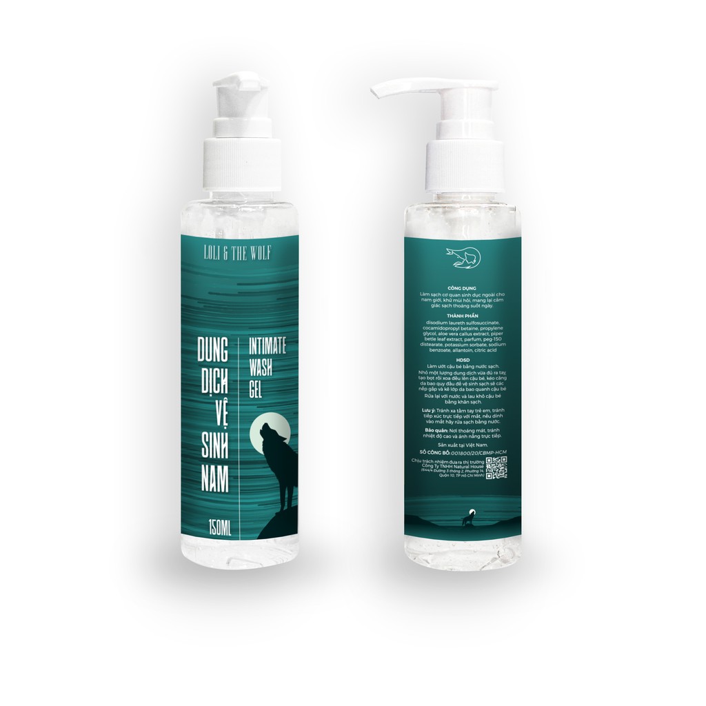 Dung dịch vệ sinh nam dạng gel 150ml - Loli &amp; The Wolf