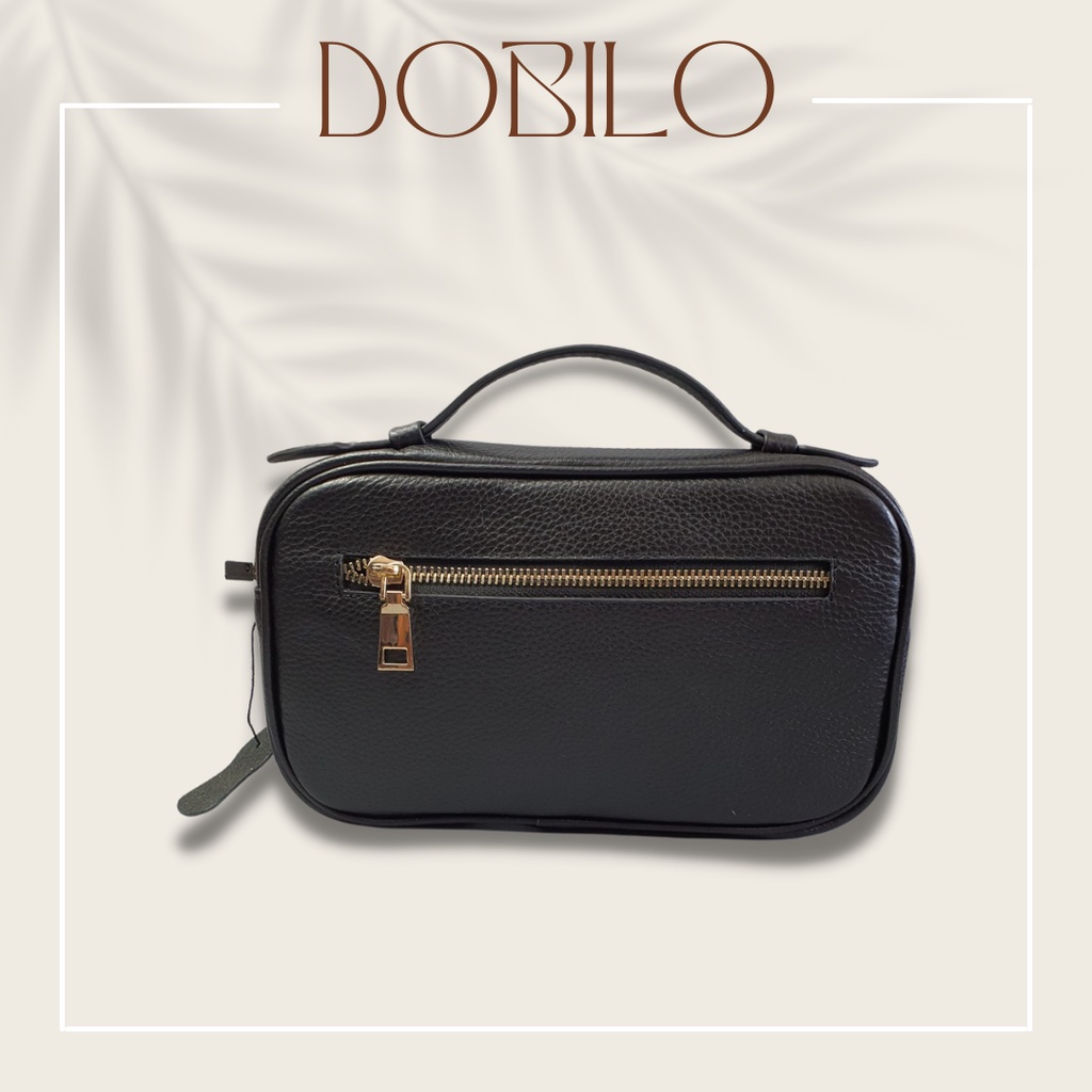 Clutch Nam, Clutch Hộp Kết Hợp Túi Đeo Chéo 2 Trong 1 Da Bò Thật 100% BG23