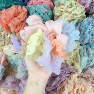 Cột tóc srunchies nhiều kiểu ( ngẫu nhiên màu )