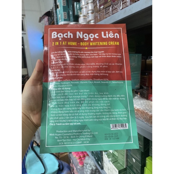 gói tắm trắng Bạch Ngọc Liên 130gam