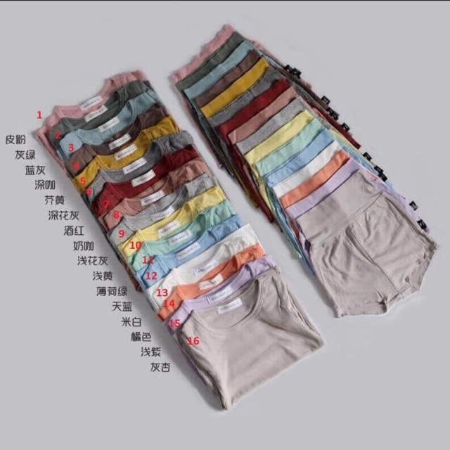 Bộ cộc cạp cao Minky Mom thun gân cho bé trai/gái (Size 73-80-90)