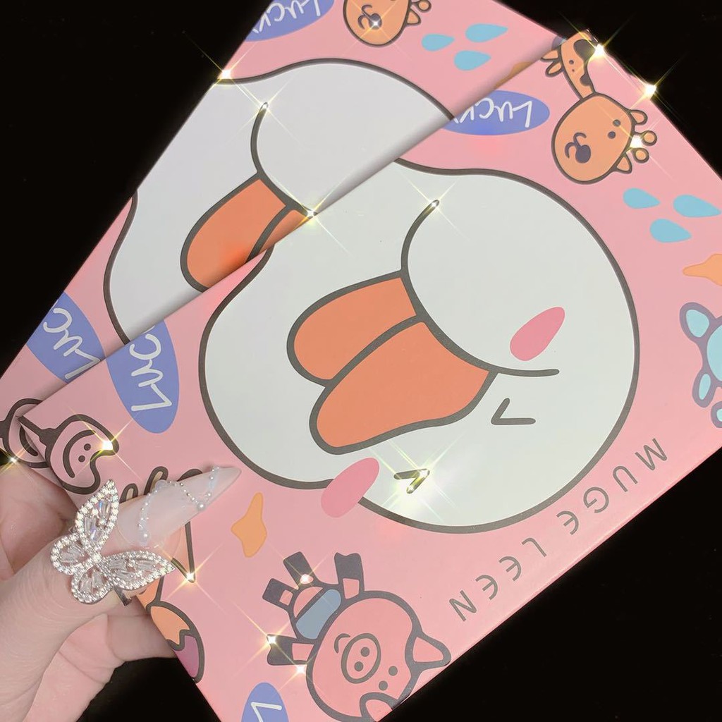 🌈🍓🍊 Bảng Mắt Vịt Lucky Mugeleen 18 Ô Màu Cực Dễ Thương, Phấn Mịn Lì Không Thấm Nước | BigBuy360 - bigbuy360.vn