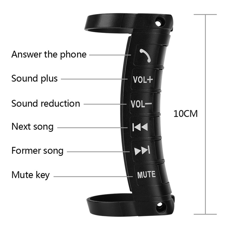 Nút Điều Khiển Từ Xa Gắn Vô Lăng Xe Hơi Tích Hợp Bluetooth Đa Năng Cho Đầu DVD 2DIN